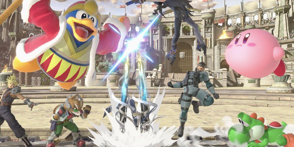 Multiple characters on a stage in sUPER smash Bros Ultimate