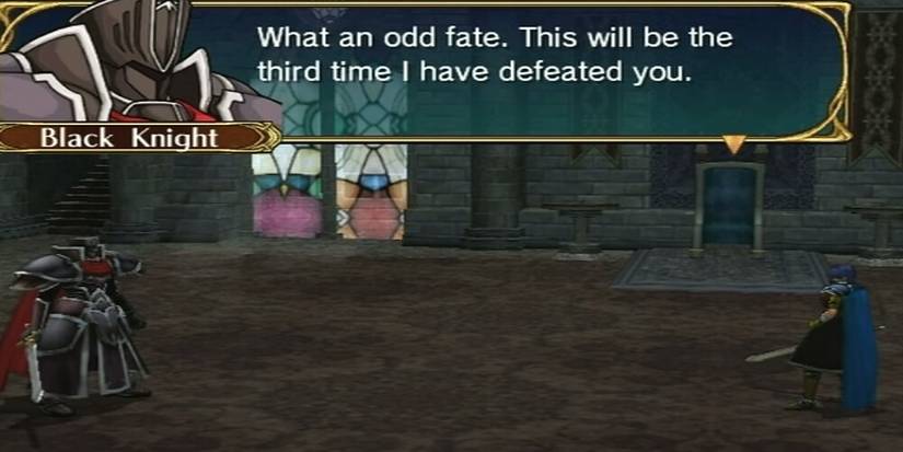 The Black Knight talking to Ike