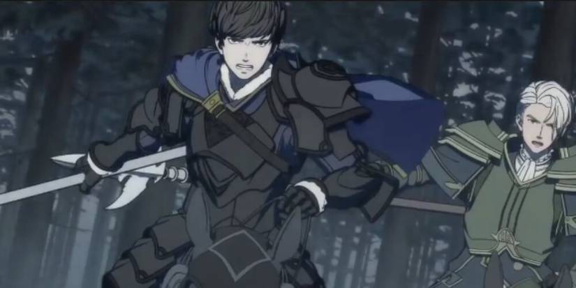Berkut riding on a horse 