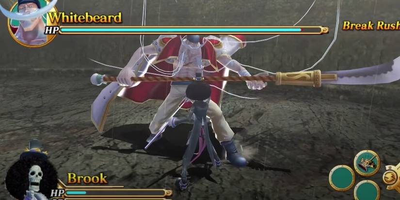 Brook fighting Whitebeard 