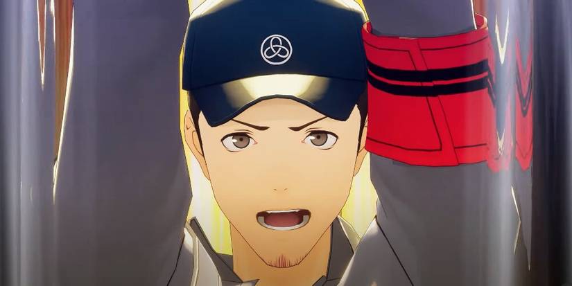 Junpei striking down a weapon 