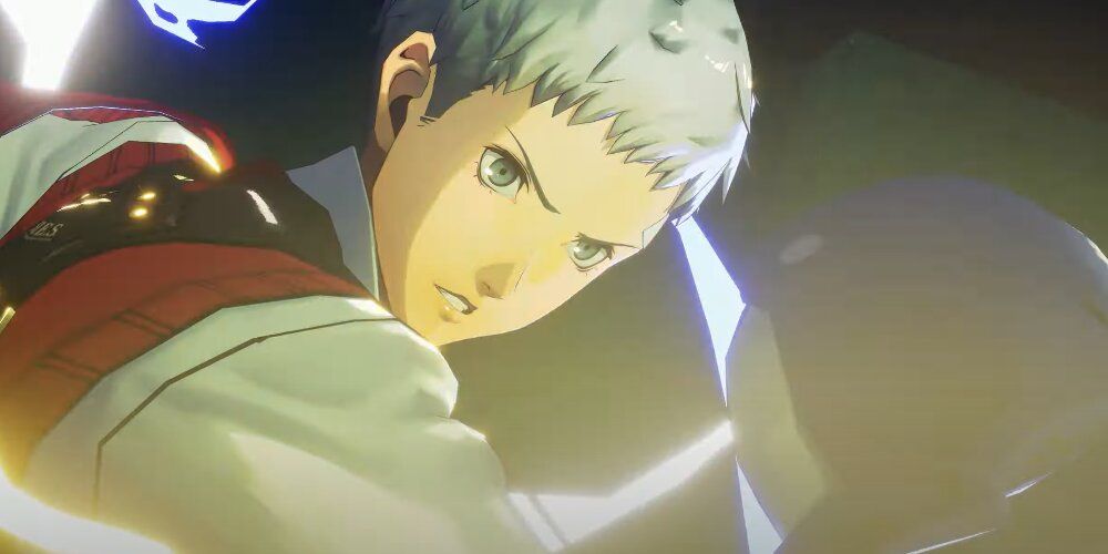 Akihiko charging up an electric attack 