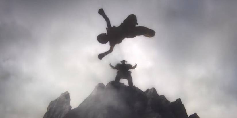 Heihachi throwing kazuya off a cliff 