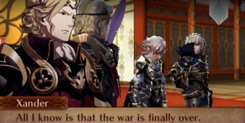 Xander talking to Corrin about the war being over 