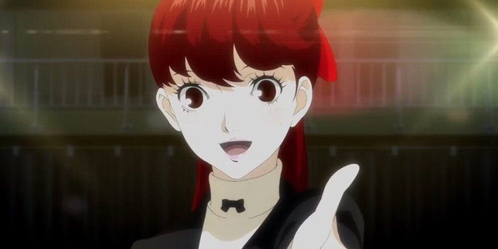 Kasumi reaching out her hand 