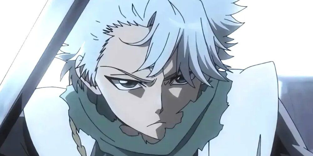 Hitsugaya with a concerned look on his face 