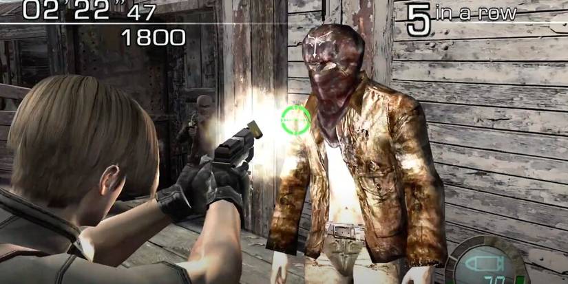 Leon shooting a ganado 