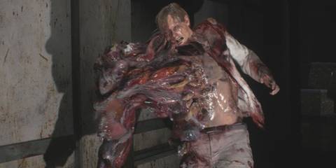 William Birkin mutated in Resident Evil 2