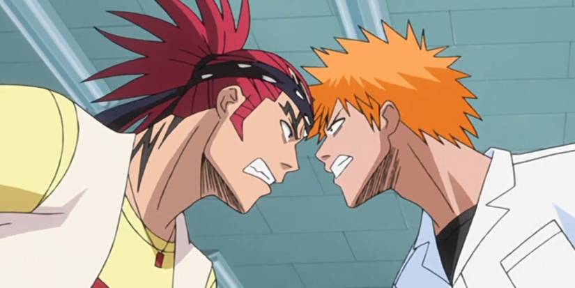Renji and Ichigo butting heads 