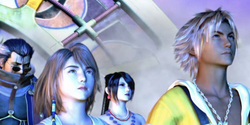 Auron, Yuna, Lulu and Tidus 