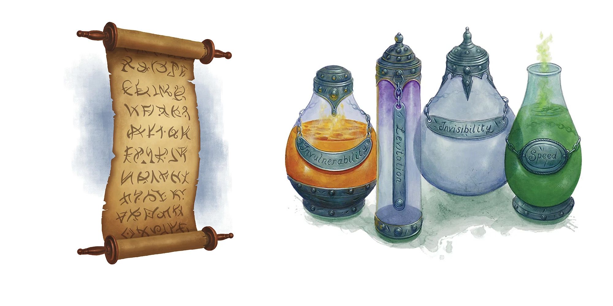 Scrolls and Potions
