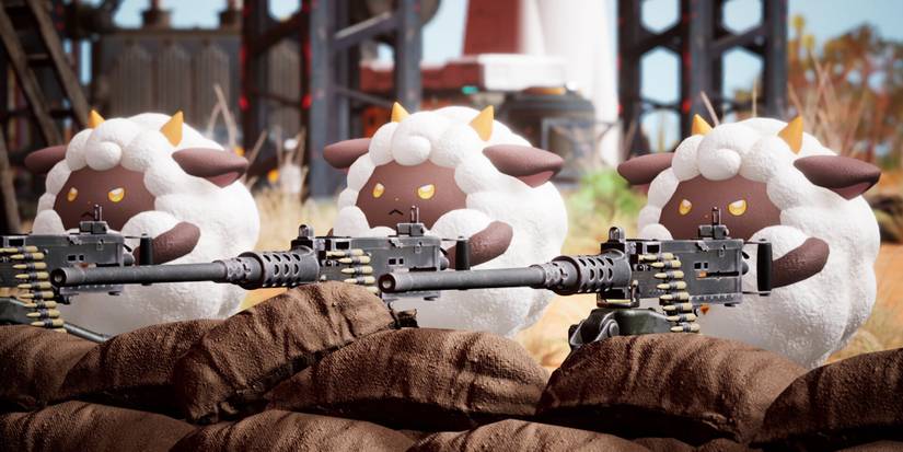 pals using machine guns