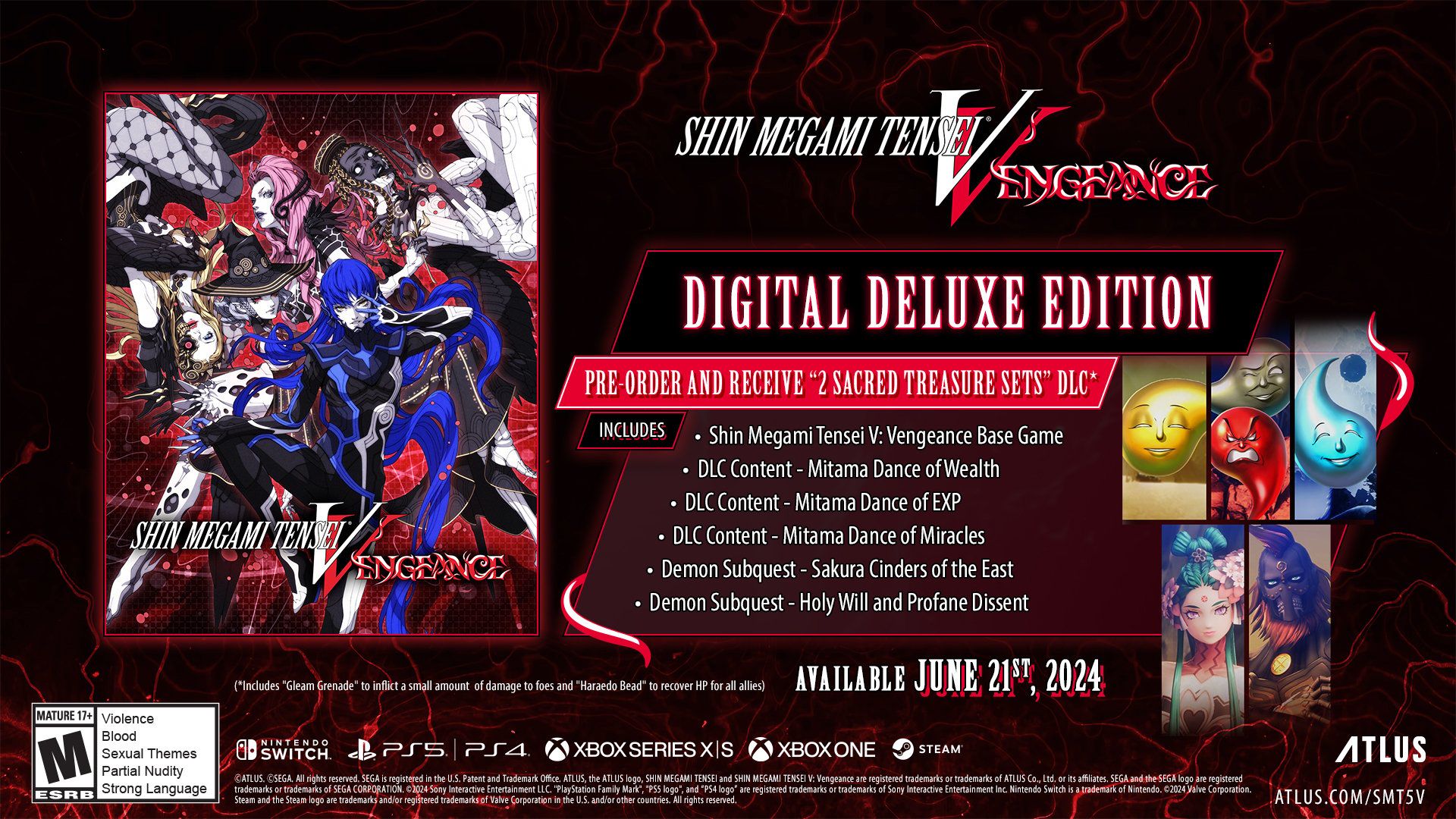 shin megami tensei 5 vengeance digital deluxe edition details
