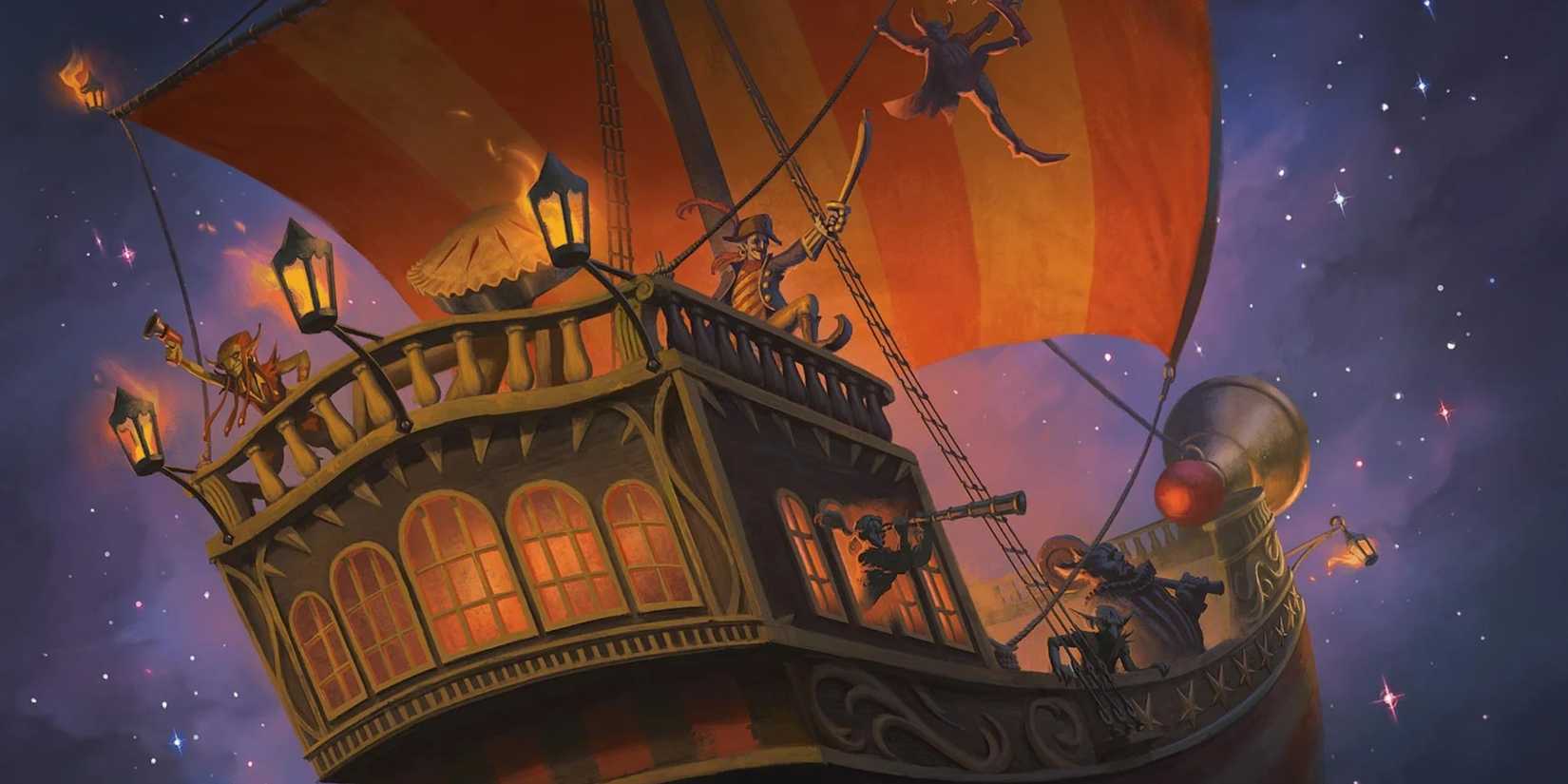 Spelljammer Ship official art WotC