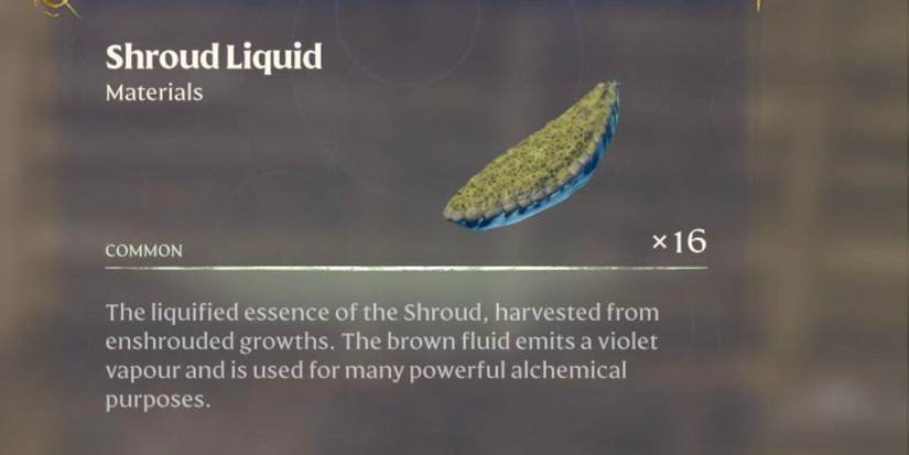 shroud liquid enshrouded
