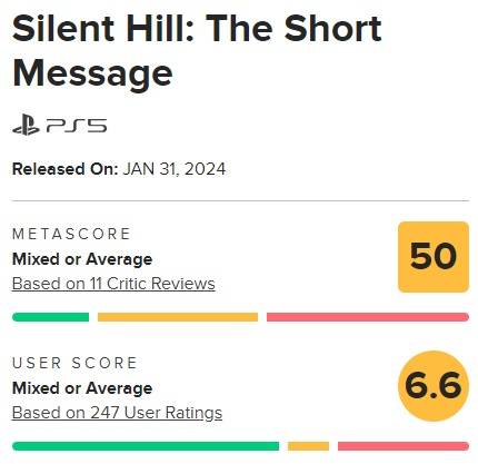 silent hill short message reviews