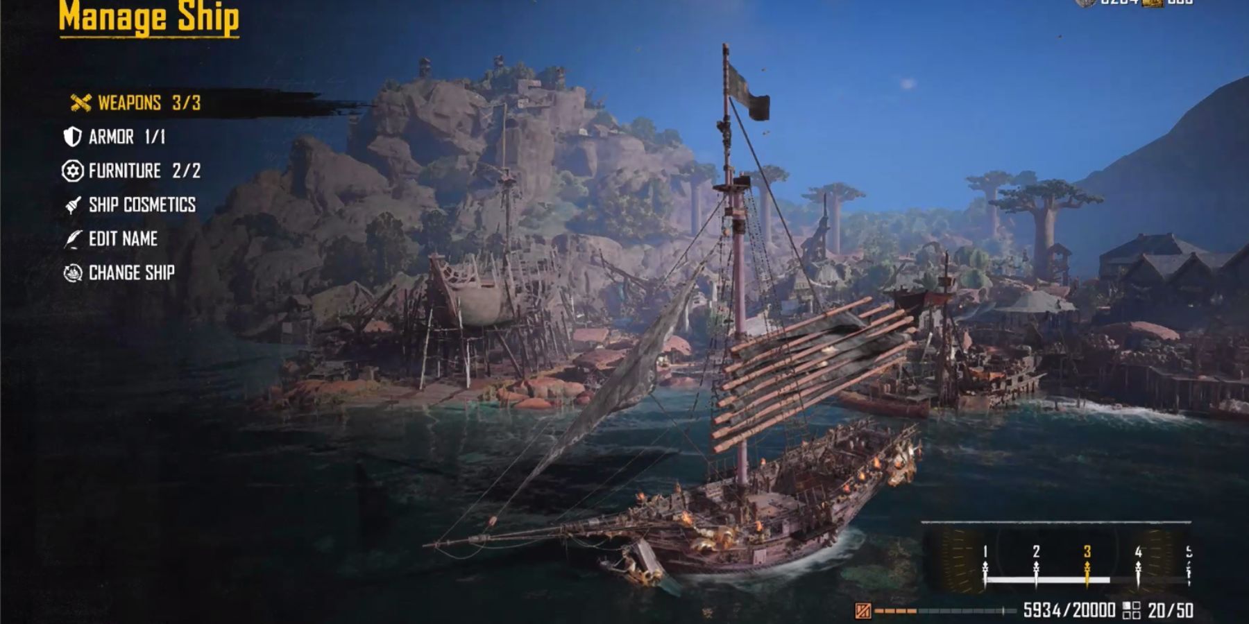 Skull and Bones Add Weapons to Ships