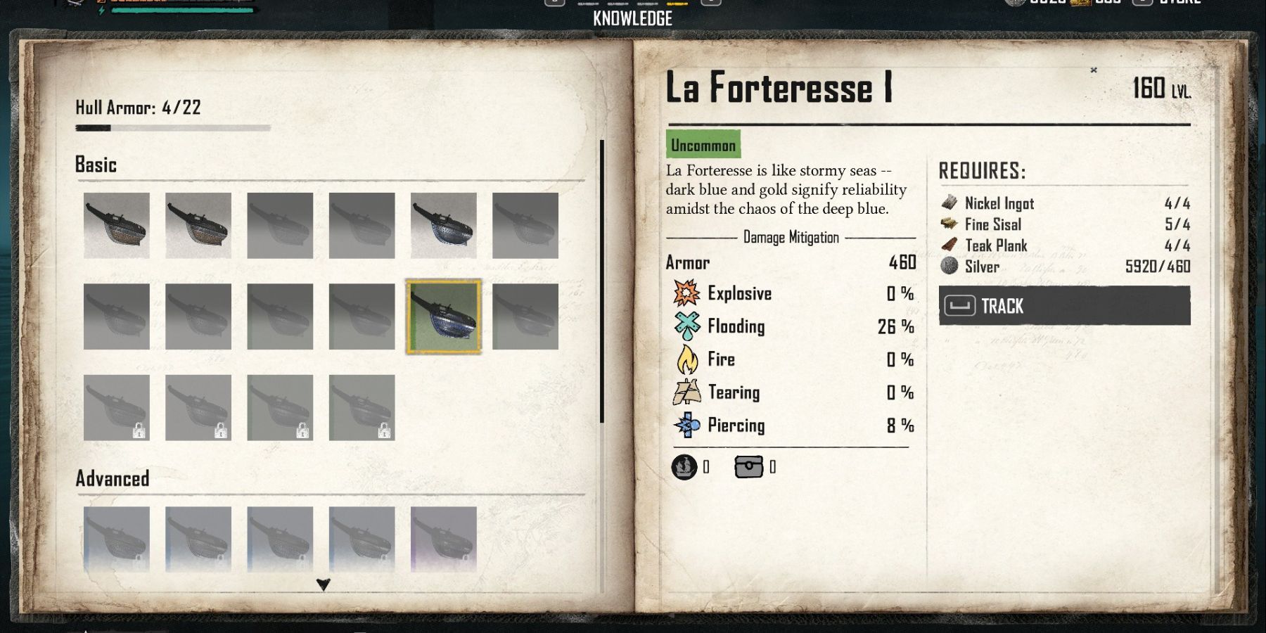 Skull and Bones La Forteresse Armor