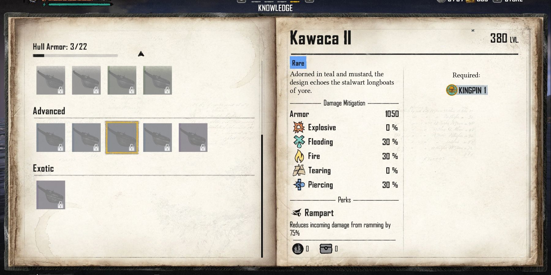Skull and Bones Kawaca II Armor