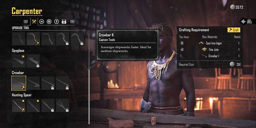 The Carpenter vendor from Skull and Bones