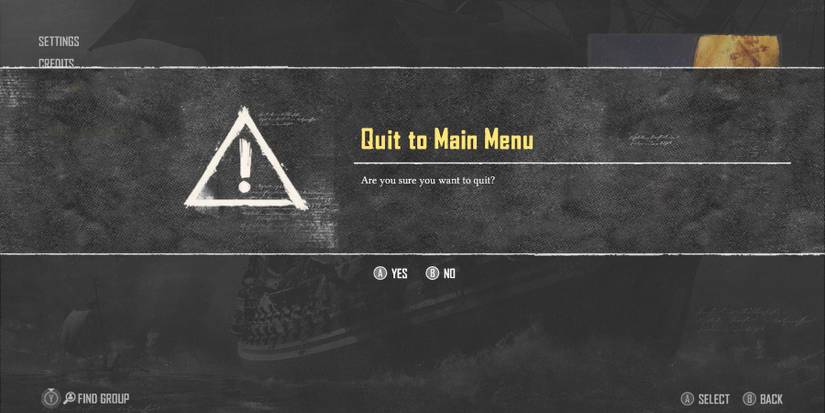 skull and bones quit to main menu option to save game progress