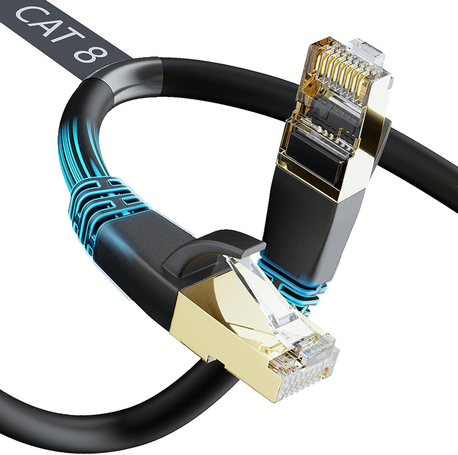 Snowkids Cat 8 Ethernet Cable 50 FT