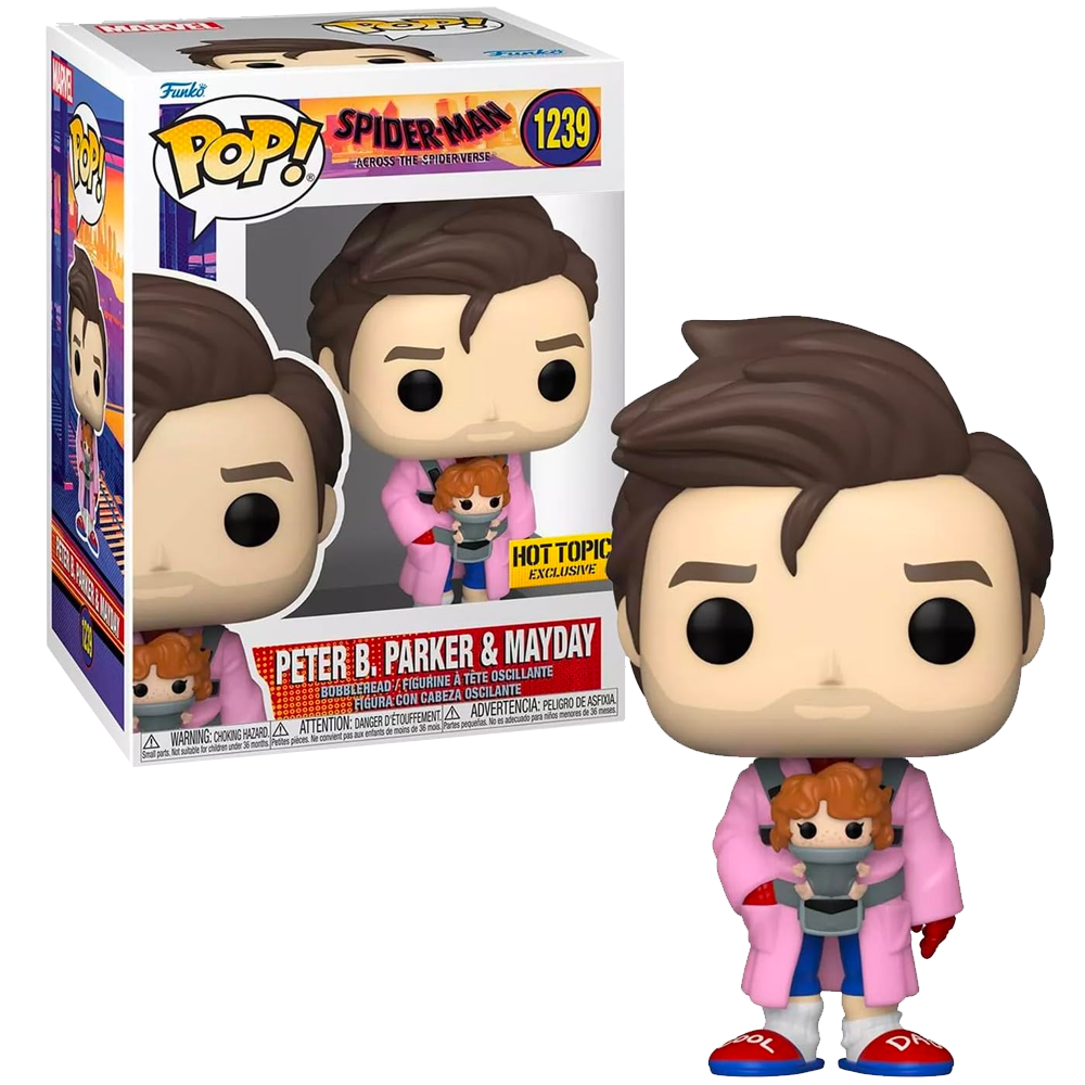 Spider-Man Across the Spider-Verse Peter Parker and MayDay Funko Pop! Figure