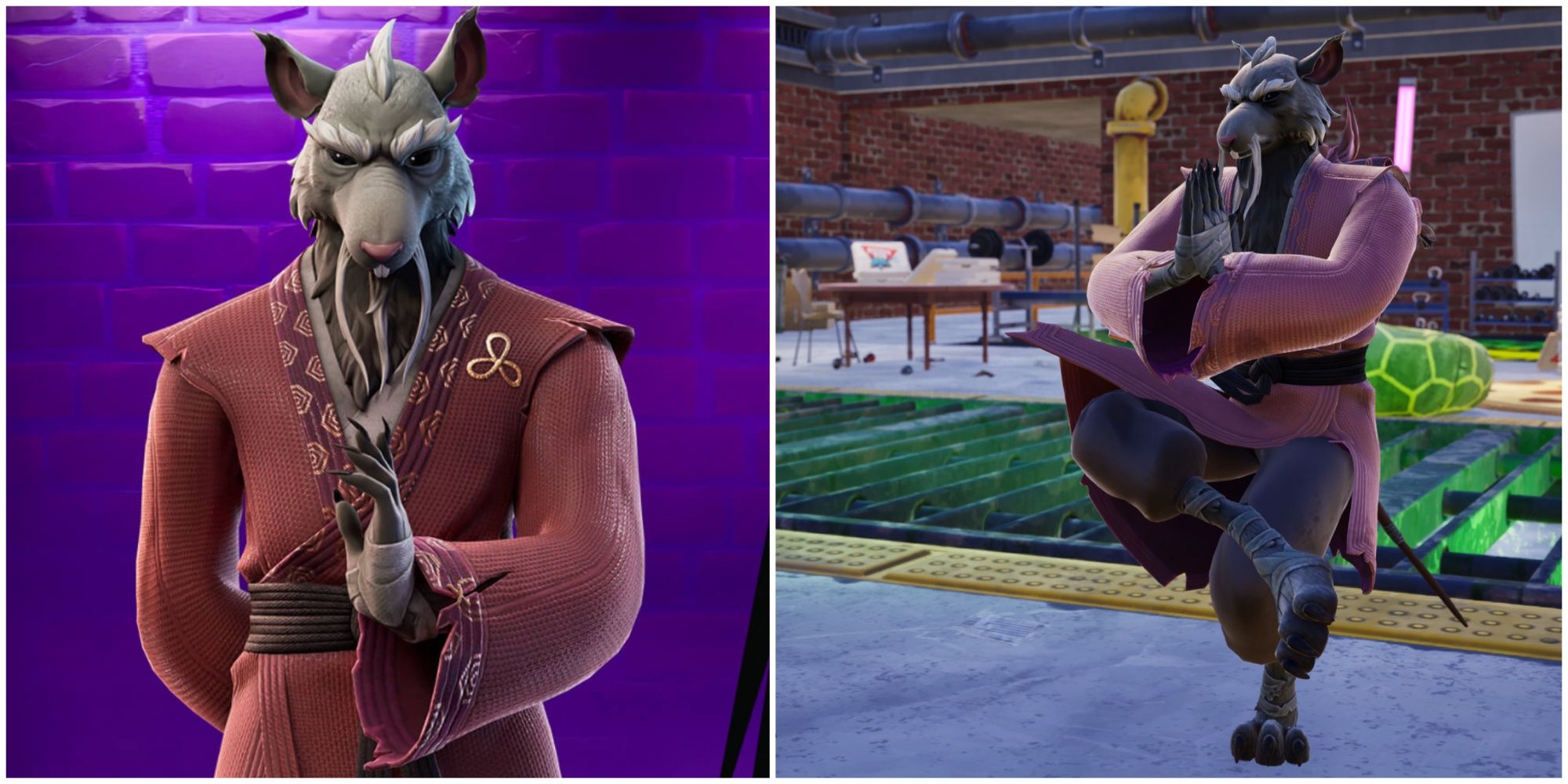 splinter skin fortnite and character in underground hq lair