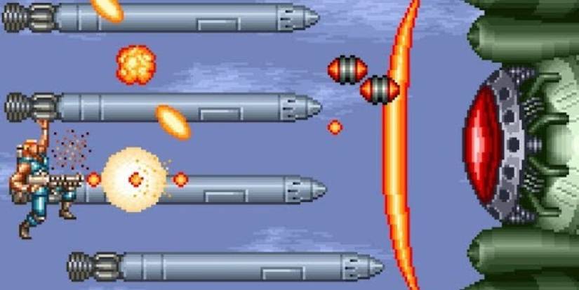 Stage 4 of Contra 3 The Alien Wars.