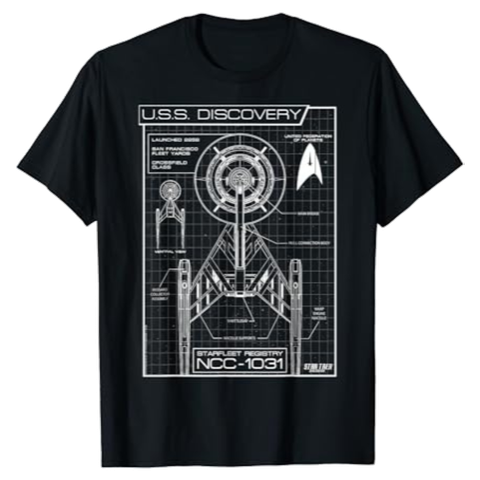 Star Trek Discovery Schematics Shirt