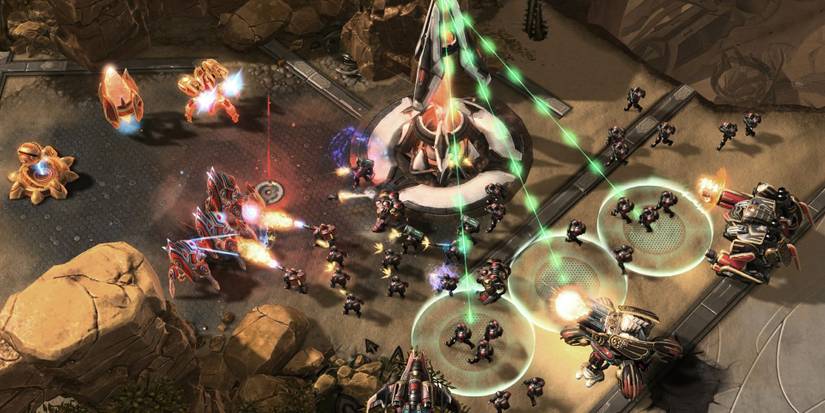 A small fight in Starcraft 2