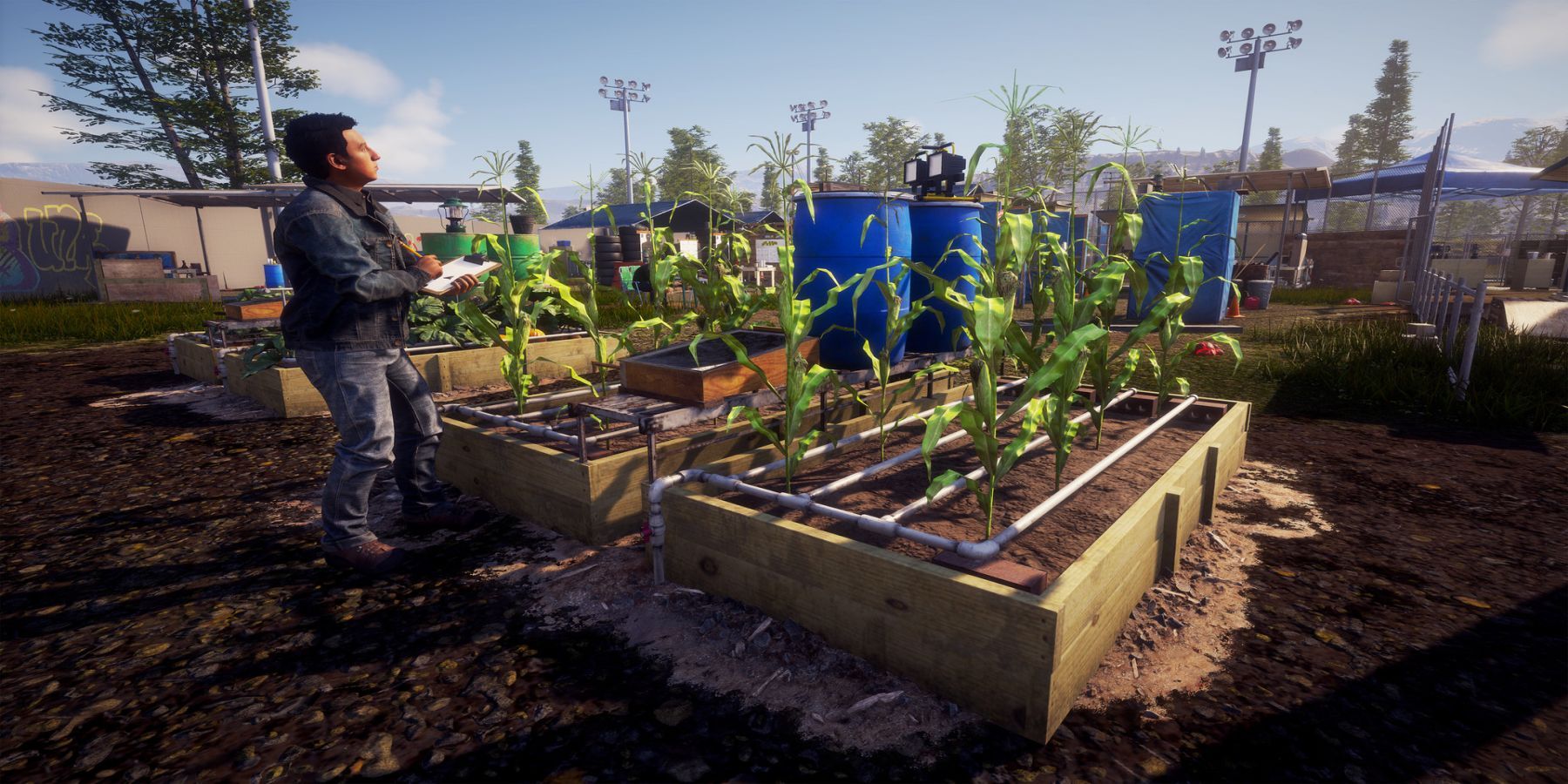 state of decay 2 character working on garden