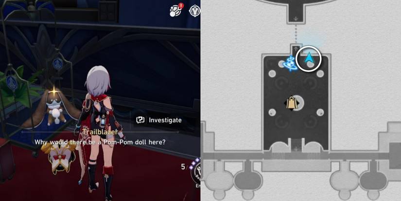 strange doll in the vip lounge location in honkai star rail