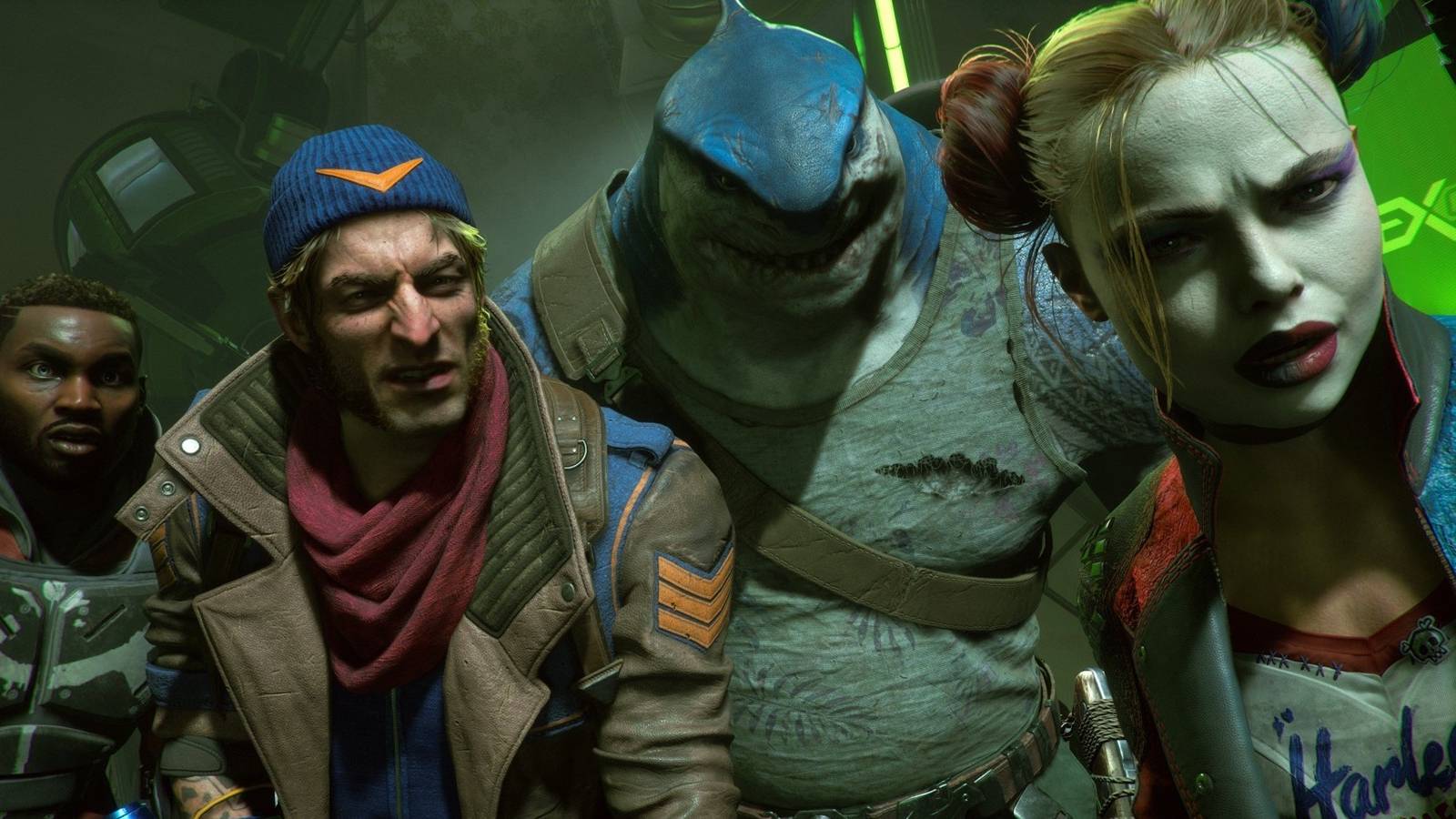 suicide squad game characters looking upset