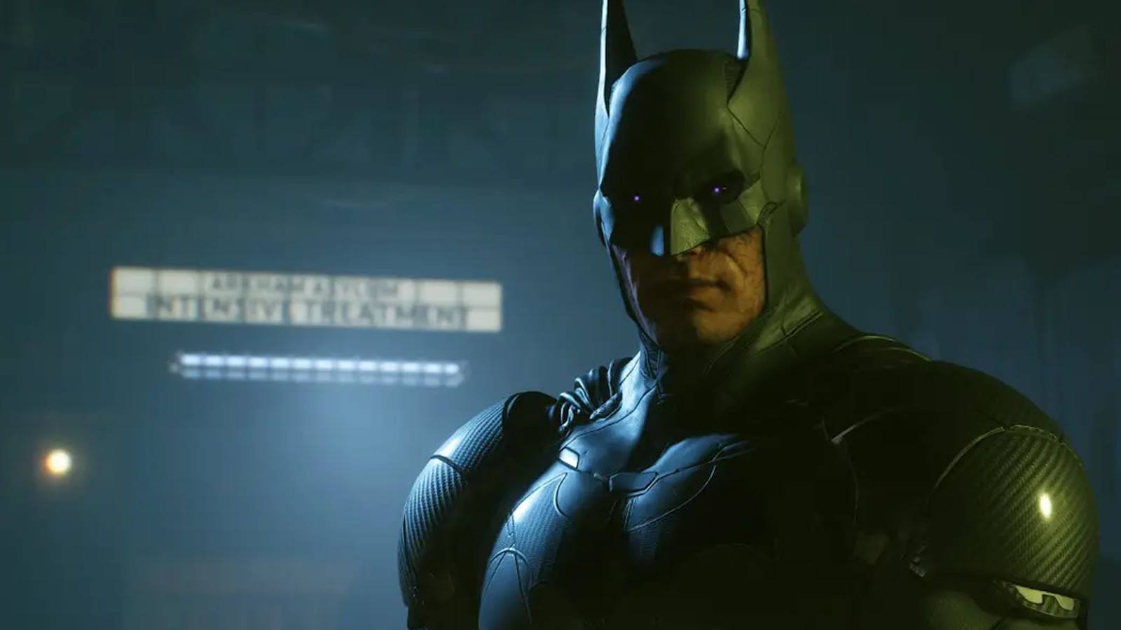 A screenshot of a brainwashed Batman in Suicide Squad: Kill the Justice League.