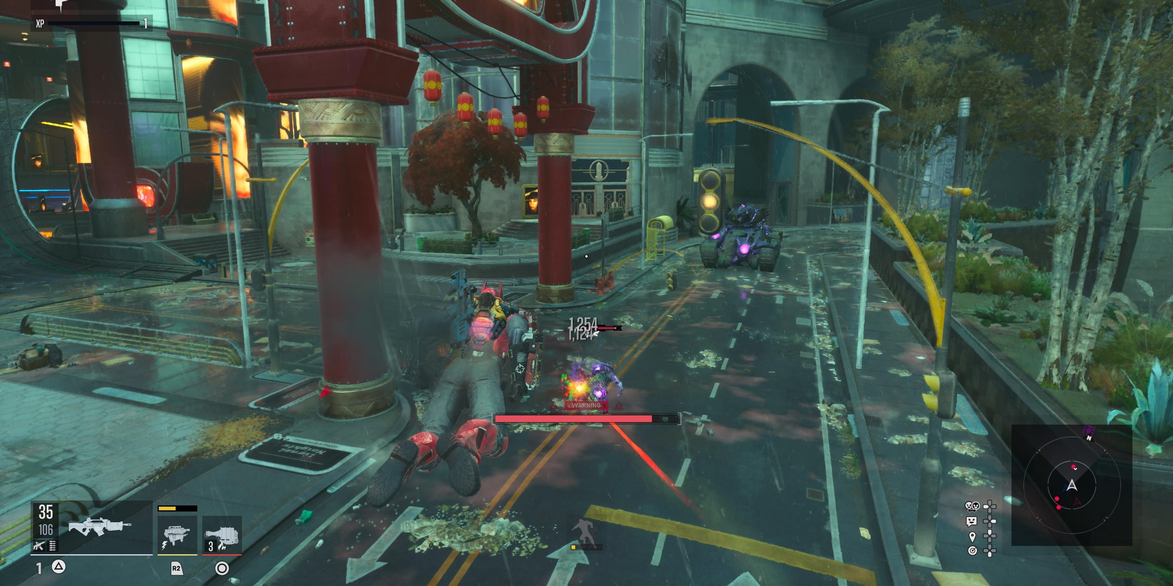 deadshot combat gameplay in metropolis