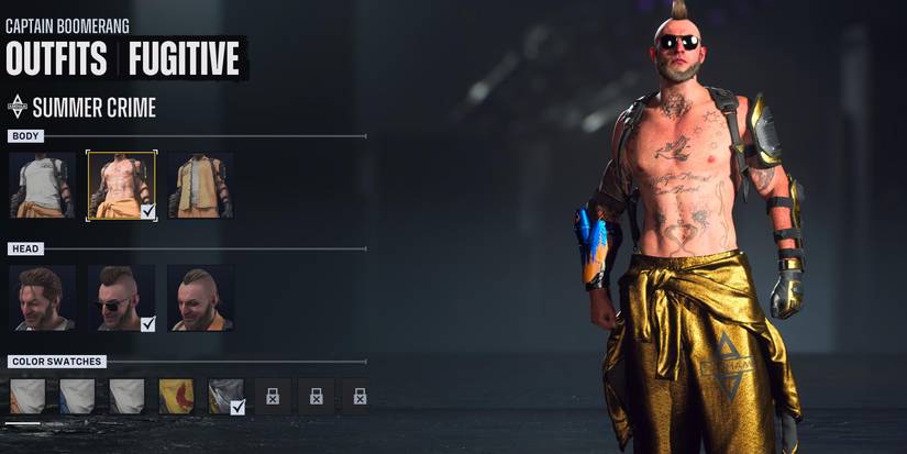 summer crime captain boomerang outfit