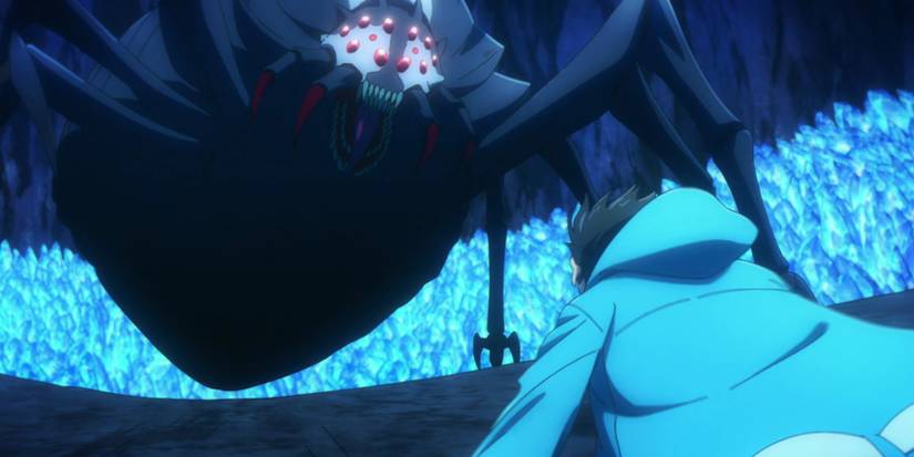 Sung Jinwoo vs Giant Arachnid – Solo Leveling Episode 6