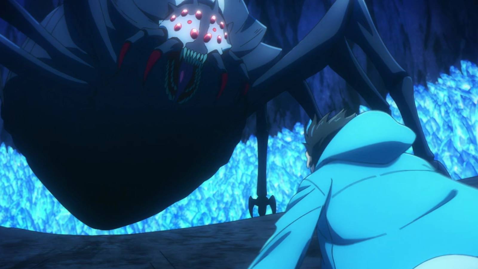 Sung Jinwoo vs Giant Arachnid – Solo Leveling Episode 6