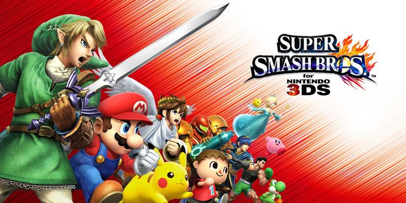 super smash bros for nintendo 3ds key art