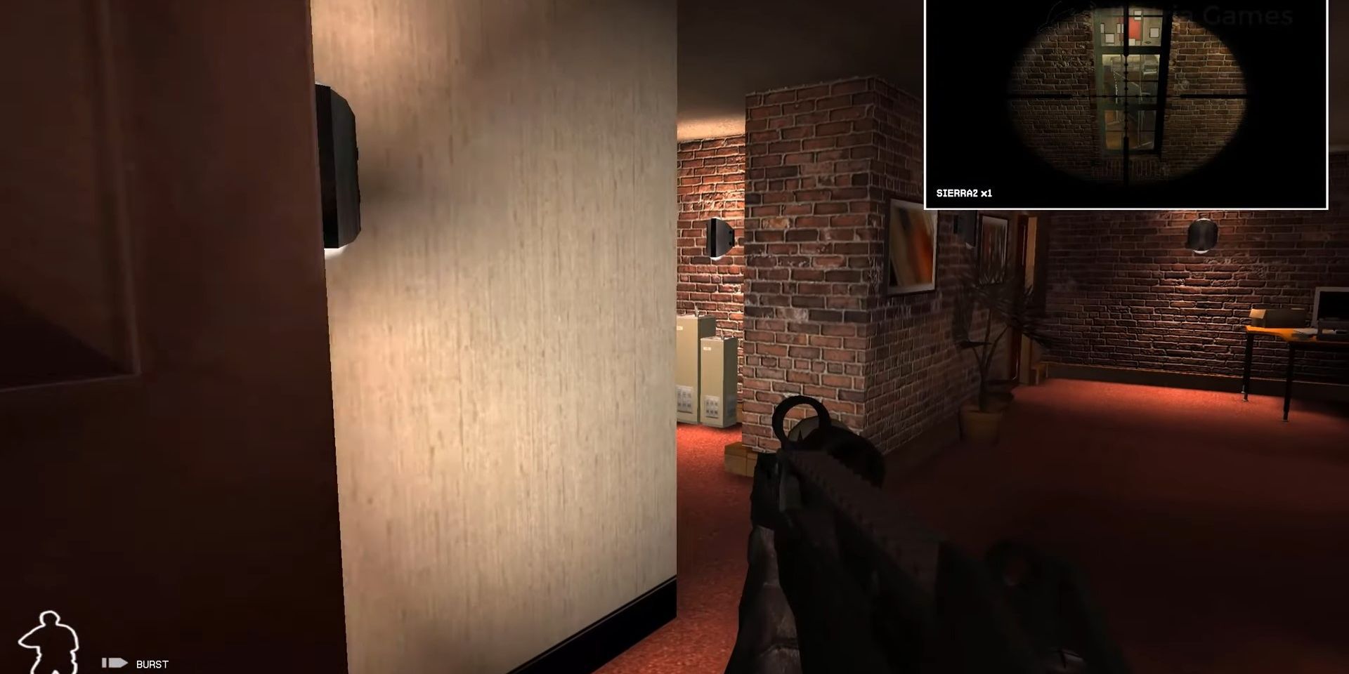 Moving through a room in SWAT 4