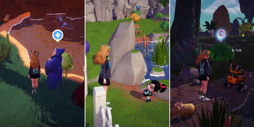 talk with three villagers in disney dreamlight valley