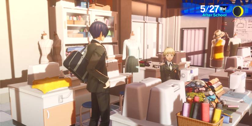 Talking to Bebe in Persona 3 Reload