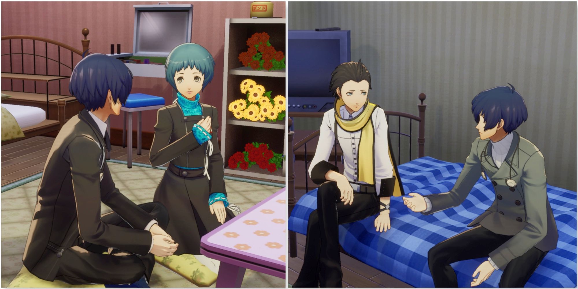 Talking to Fuuka and Ryoji in Persona 3 Reload