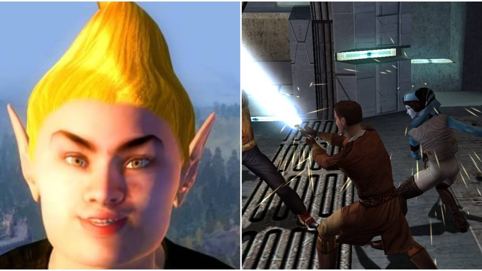 The Elder Scrolls 4 Oblivion and Star Wars Knights of the Old Republic