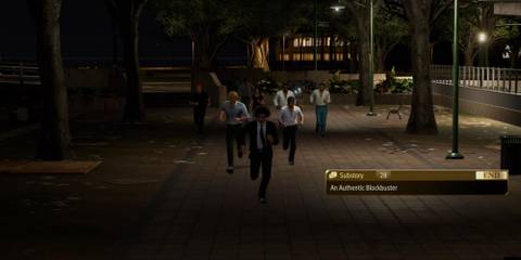 The end of Substory 28 in Like a Dragon: Infinite Wealth