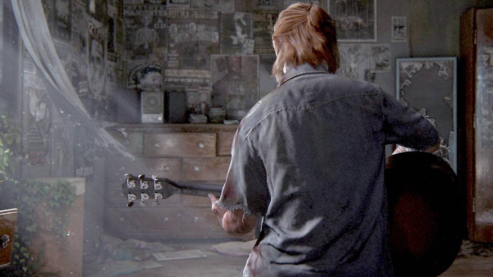 The Last of Us Part 2 Ending Ellie Playing Guitar