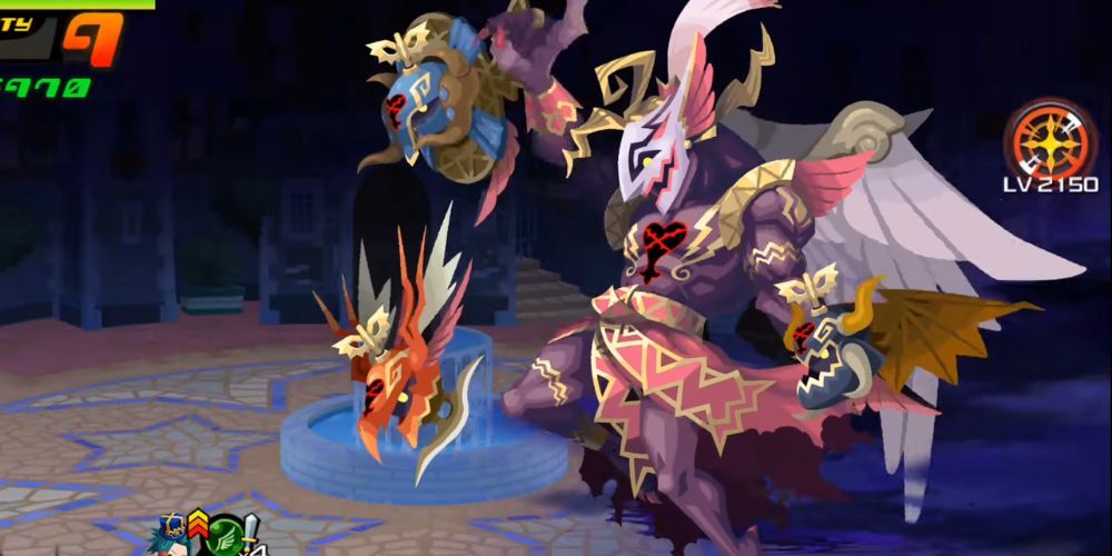 The Mysterious Sir boss (Kefka Palazzo) in Kingdom Hearts Union χ.