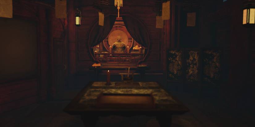 The Pirate Queen interior shrine 