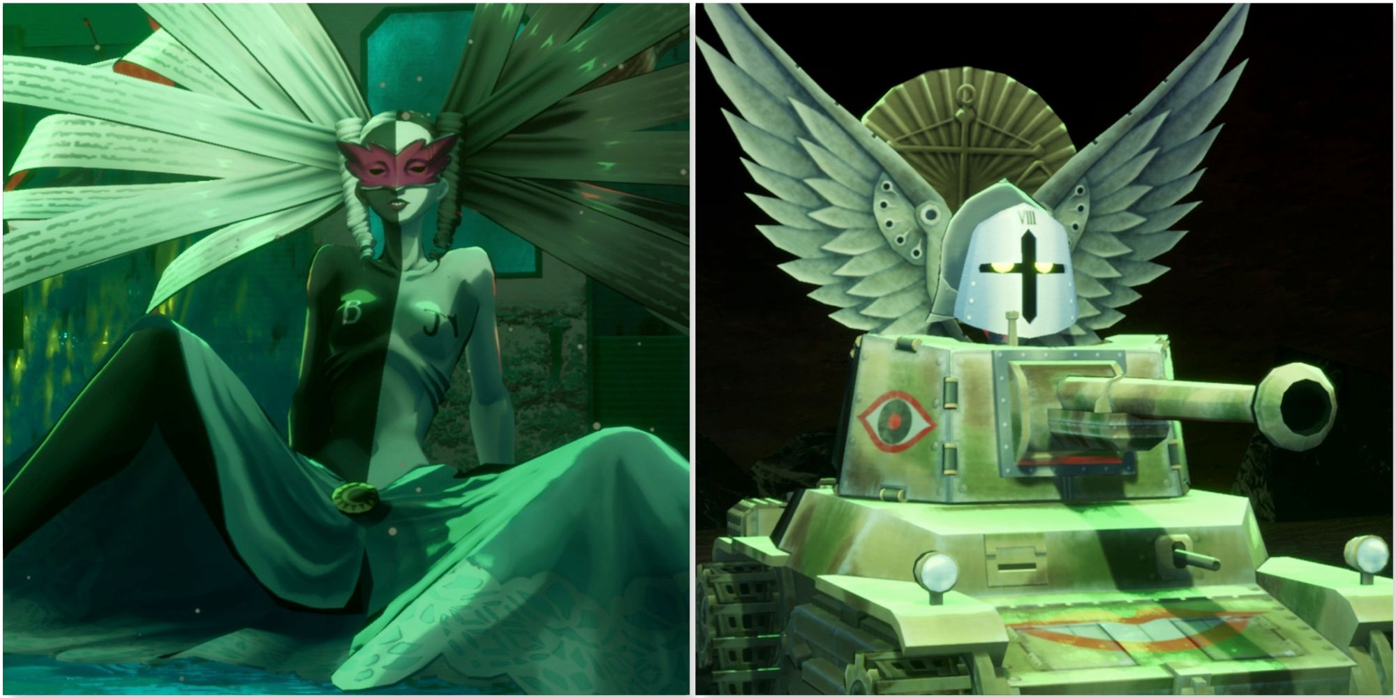 The Priestess, Justice, And Chariot arcana bosses in Persona 3 Reload